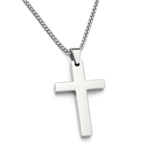 Náhrdelník Křížek 5,2 cm z chirurgické oceli S209080
